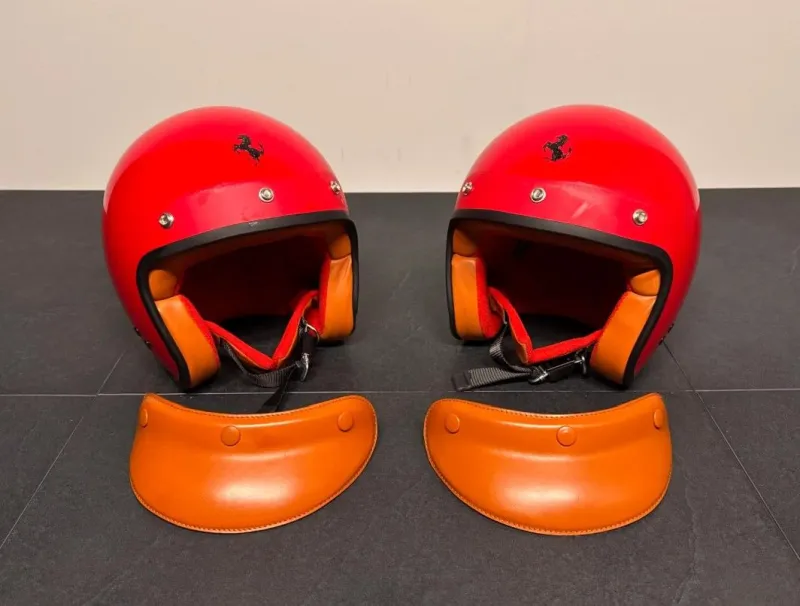 Ferrari open-face helmets