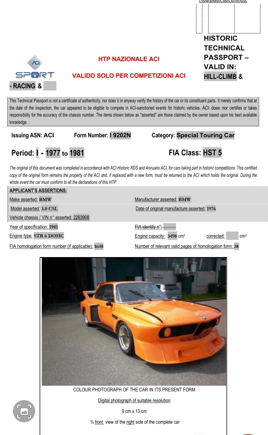 1977 Bmw csl 3.5 gr5 – photo 4