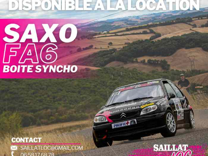 SAXO A6 type saxo challenge (Boite Synchros) disponible a la location