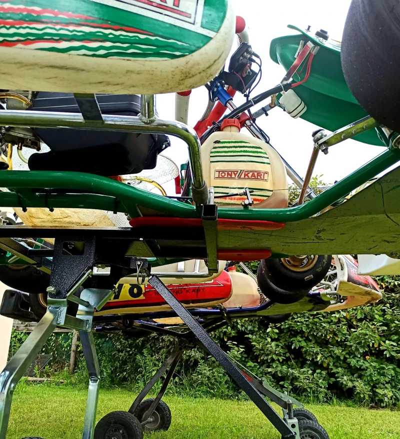 2 kartings 125 rotax otk chassis kosmic tony kart with trailers and accessories
