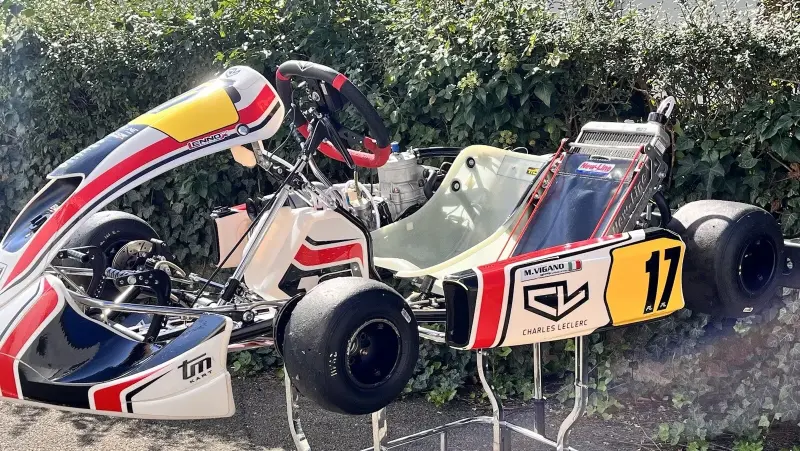 Kart de course Birel modèle Charles Leclerc S15 TM KZ R2
