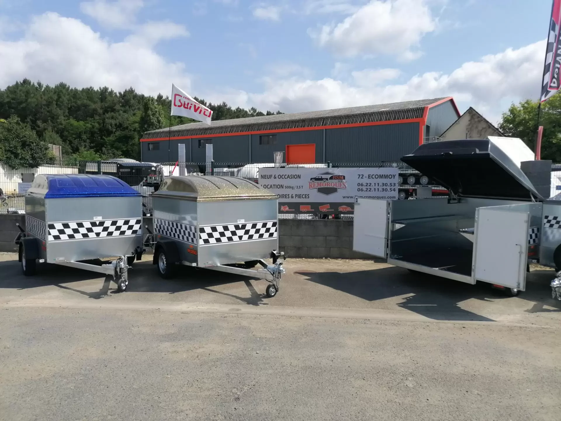 New trailer for 1 or 2 karts / KARTING - 500-750kg GVW