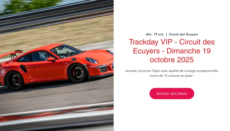 Trackday VIP - Circuit des Ecuyers - Sunday, October 19, 2025