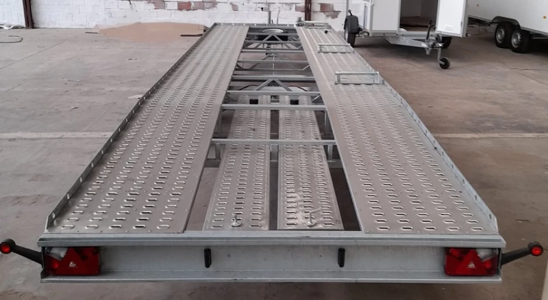 3-axle trailer for 2 cars - 8.00 x 2.10m - 3500kg