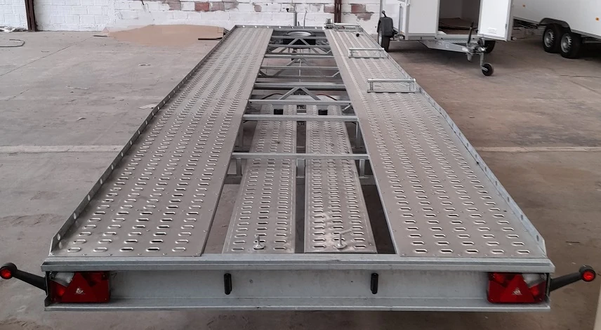 3-axle trailer for 2 cars - 8.00 x 2.10m - 3500kg