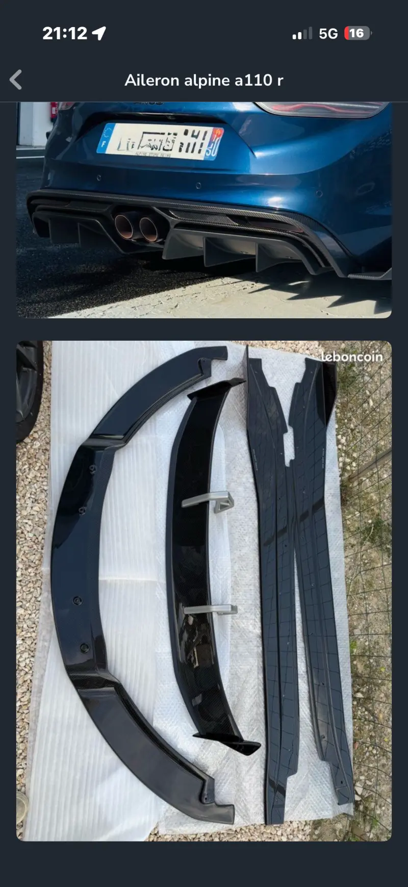 Alpine A110 R spoiler
