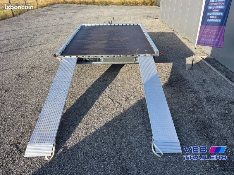 REMORQUE PORTE QUADS / SSV BUGGY ( 2 quads ou 1 ssv ) 3,32 M × 2,25M 3030 euros HT / 3636 euros TTC Garantie 5 ans