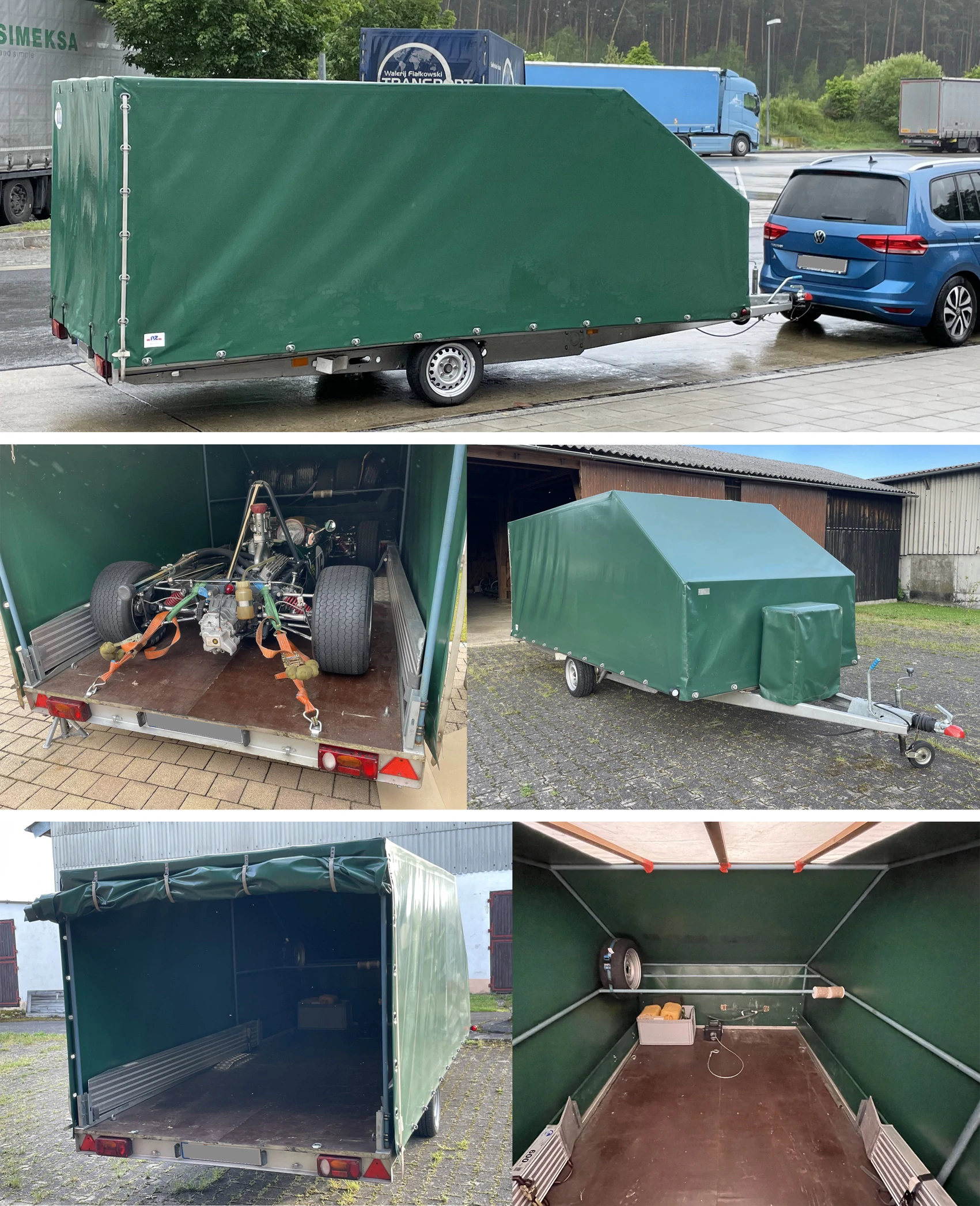 Covered trailer