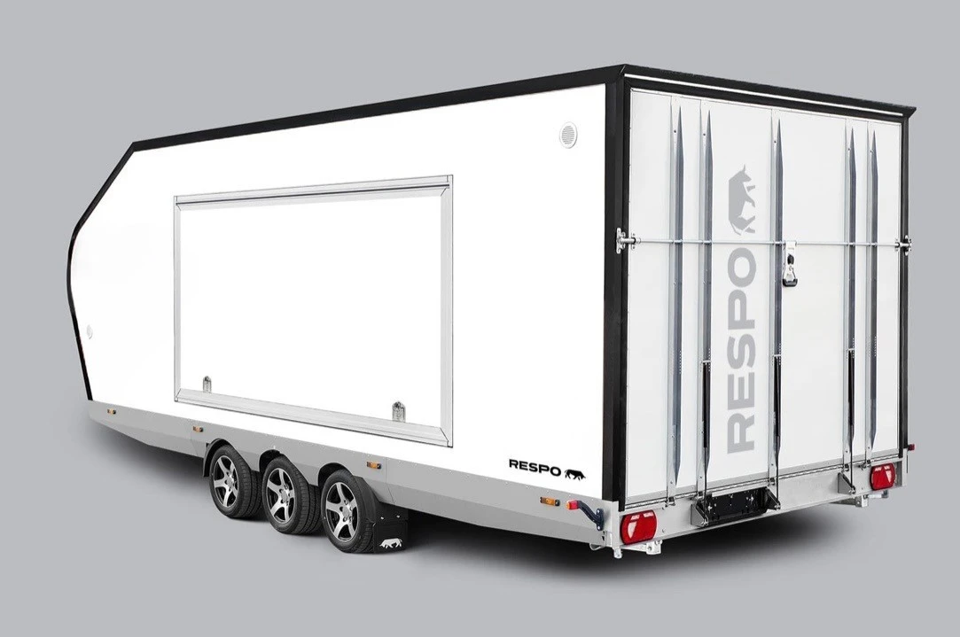 Remorque porte voiture fermee fourgon 6,65m x 2,43m Respo 24992 euros HT /29990 euros TTC Garantie 5 ans – photo 1