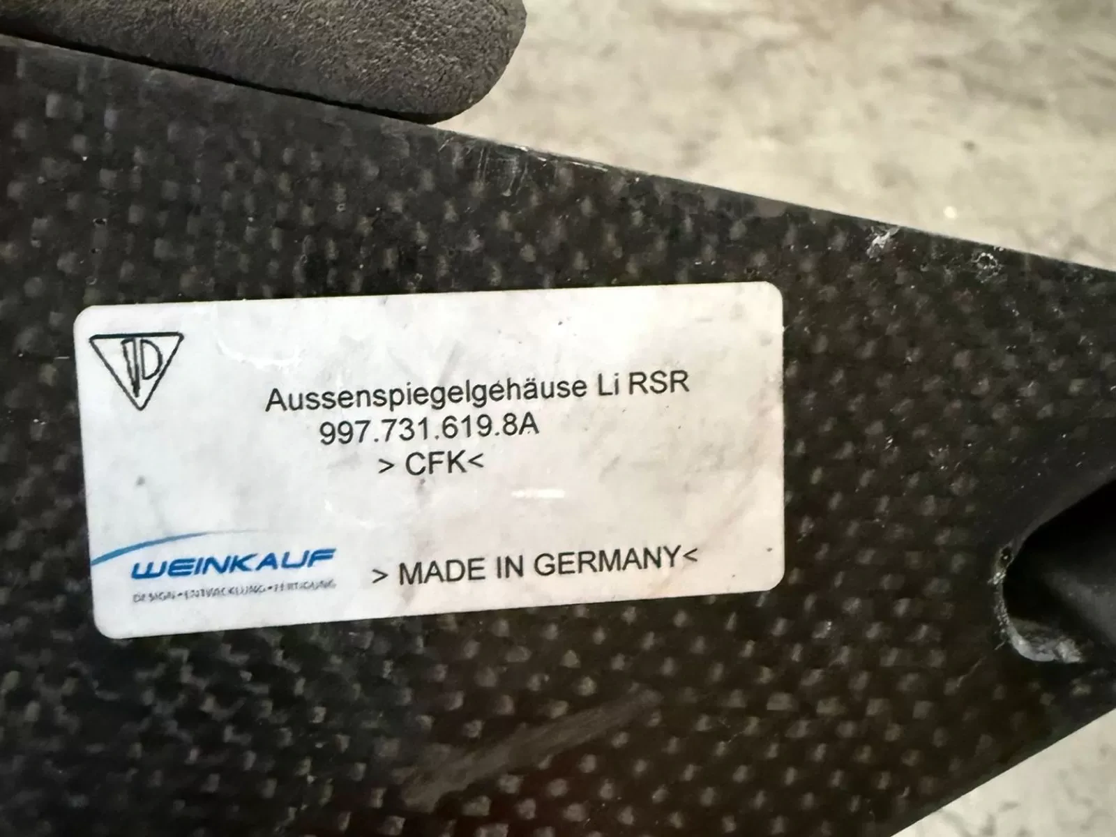 Electric carbon mirrors - Porsche 997 RSR – photo 3