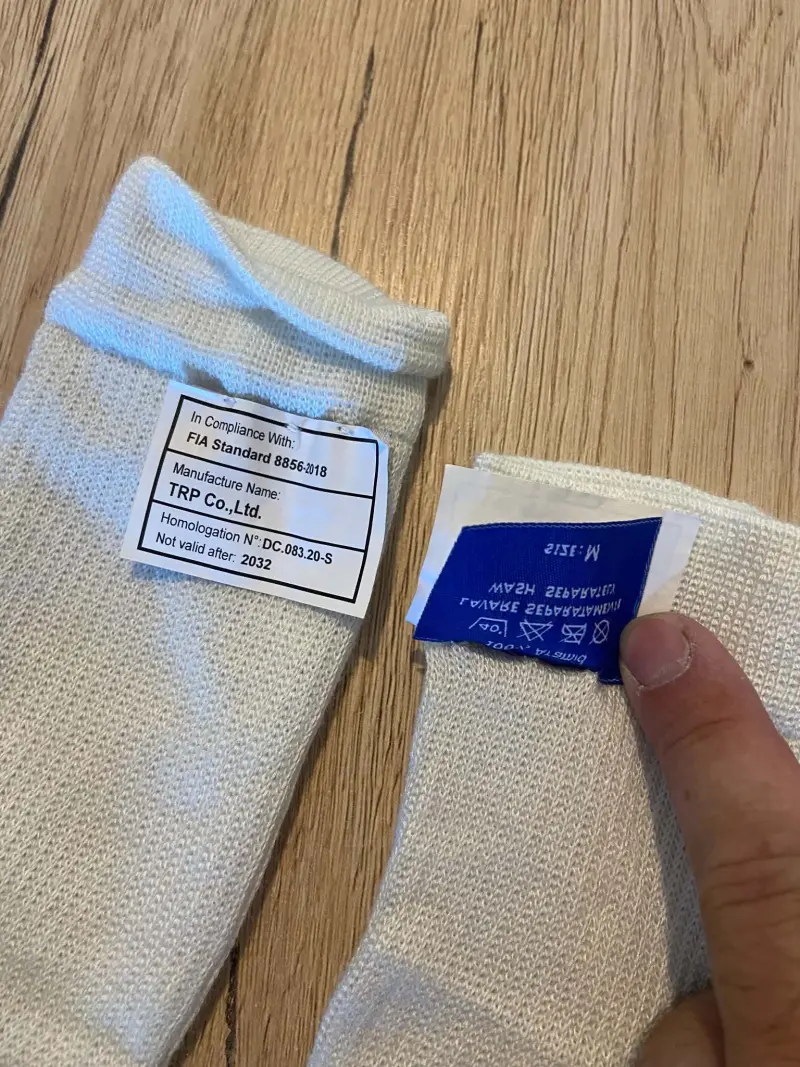Chaussettes ignifugées FIA