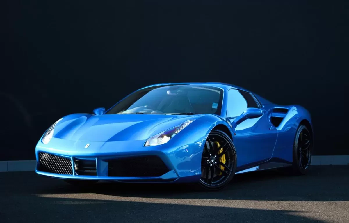 FARRARI 488 SPIDER BLEU CORSA - Lease 2049/Month (VAT REC.)