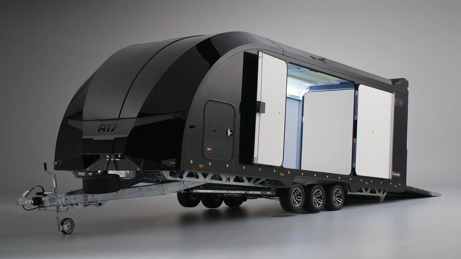 *LIVRAISON VERS FRANCE / BENELUX OFFERTE* Remorque porte voiture fermée BRIAN JAMES RT7 6m x 2.30m neuve EN STOCK – photo 1