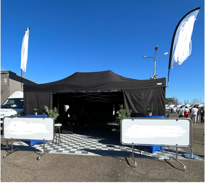 Réceptif de 60m2 pour paddock facile a transporter