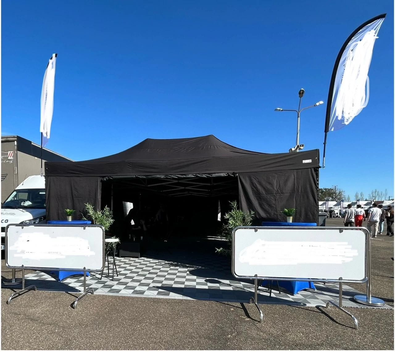 Réceptif de 60m2 pour paddock facile a transporter