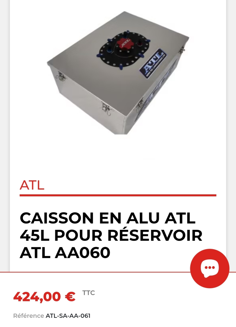 Caisson et reservoir ATL 45L