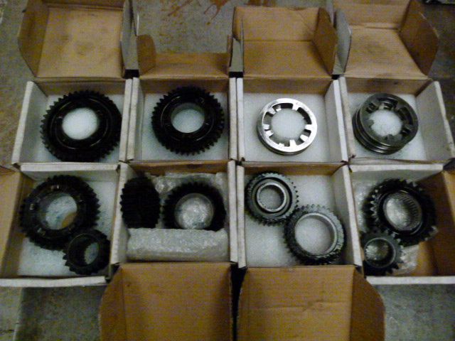 Set of Porsche 991 CUP gearbox parts