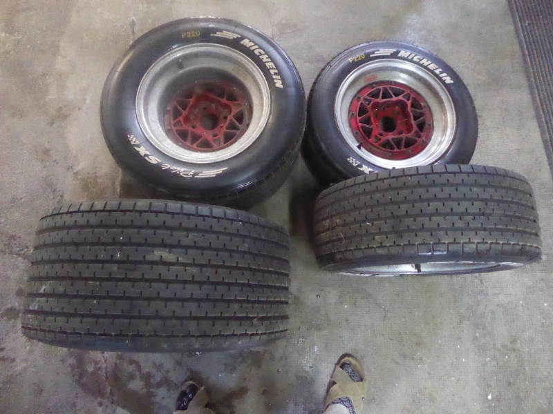 Mad'in wheels with rain tyres