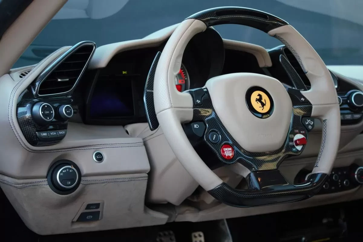 FARRARI 488 SPIDER BLEU CORSA - Lease 2049/Month (VAT REC.)
