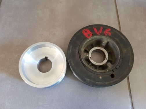 306 S16 XU10J4RS aluminium pulley, 6PK or 3PK