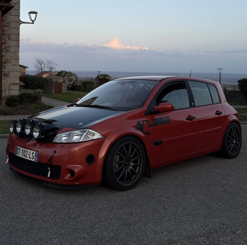 Mégane 2 RS Orange Sanguine / r26r / tracktool / 275 chevaux