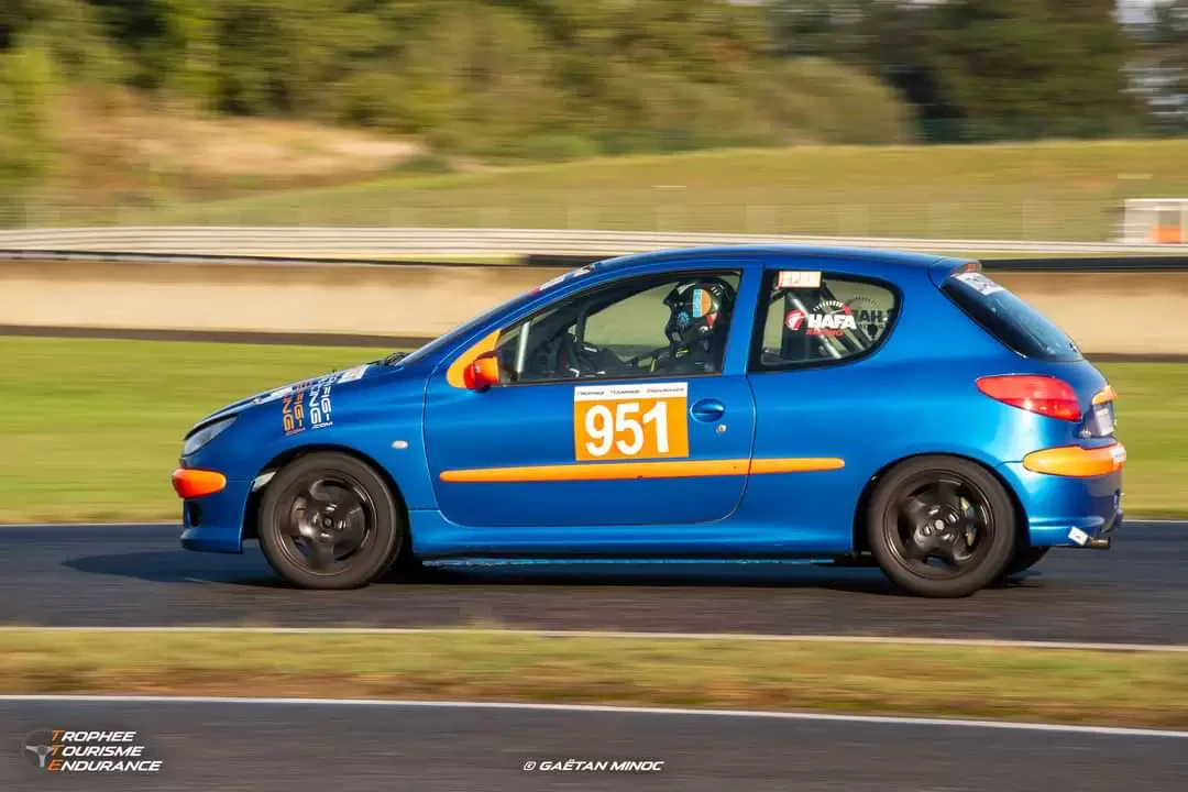 206 RPS racing car hire