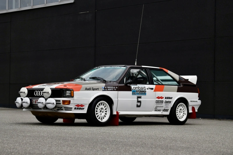 Réplique de l'Audi rallye quattro du Groupe 4