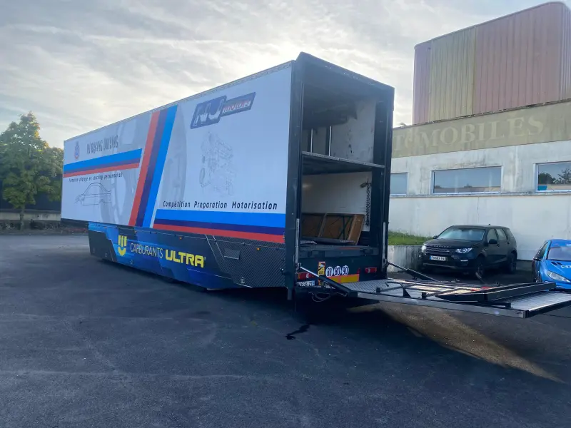 SEMI Trailer 6 cars + awning 2002