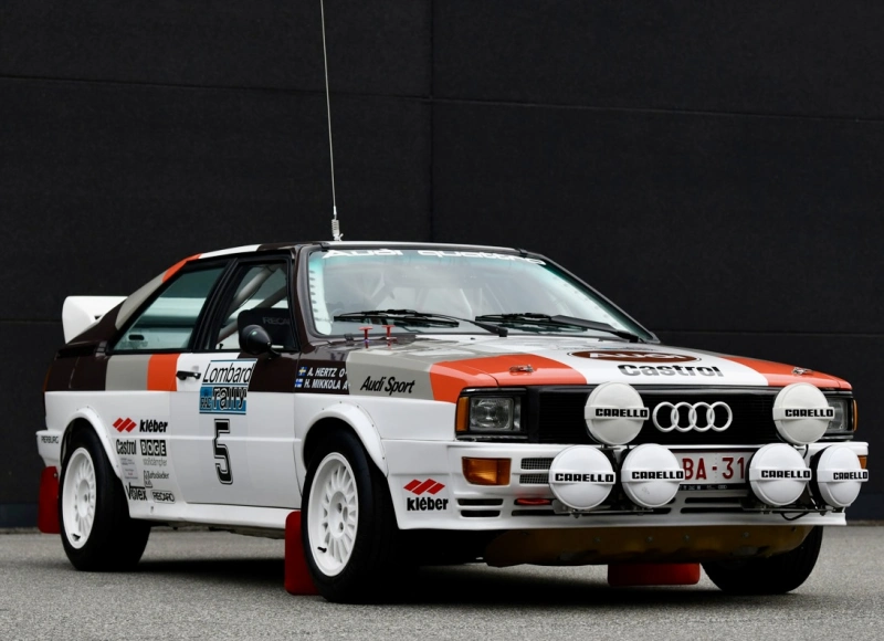 Réplique de l'Audi rallye quattro du Groupe 4