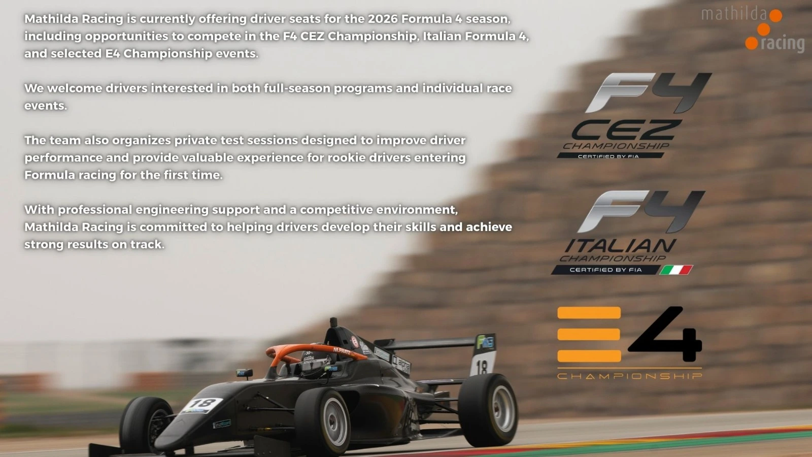 Driver seat avaliable for F4 CEZ, Italian F4 – photo 2