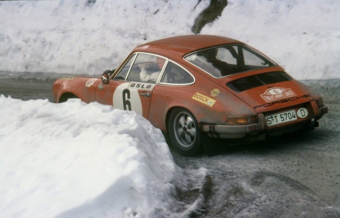 Björn Waldegård at the 1970 Monte Carlo Rally
