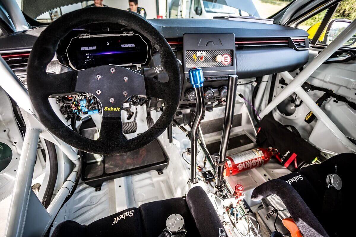 Interior of a Clio Rally5