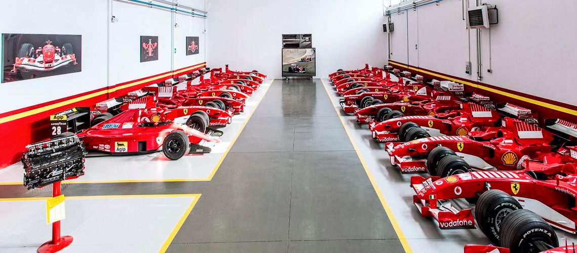 The Ferrari museum in Italy