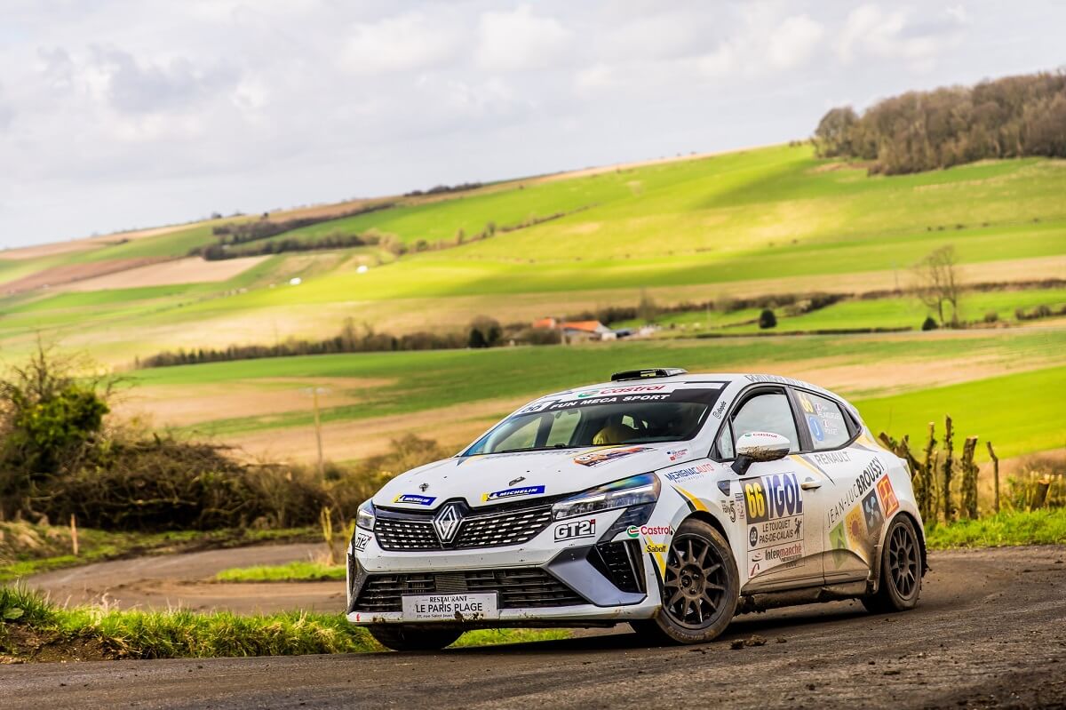 Pelamourgues sur sa Clio Rally5 en 2024
