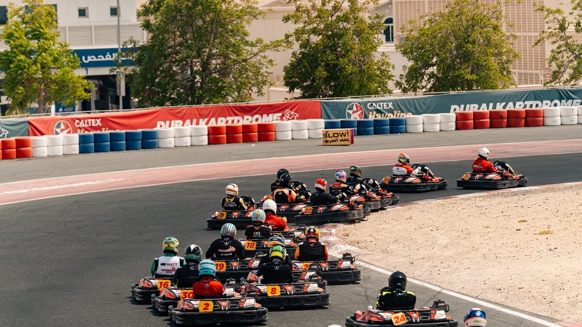 Départ d'une course de karting - SWS Regional Cup 2025 à Dubai