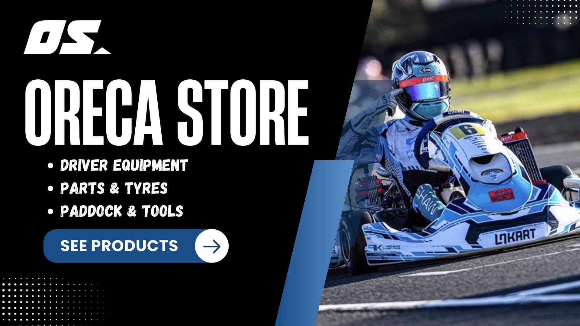 Oreca Store banner - Karting equipment