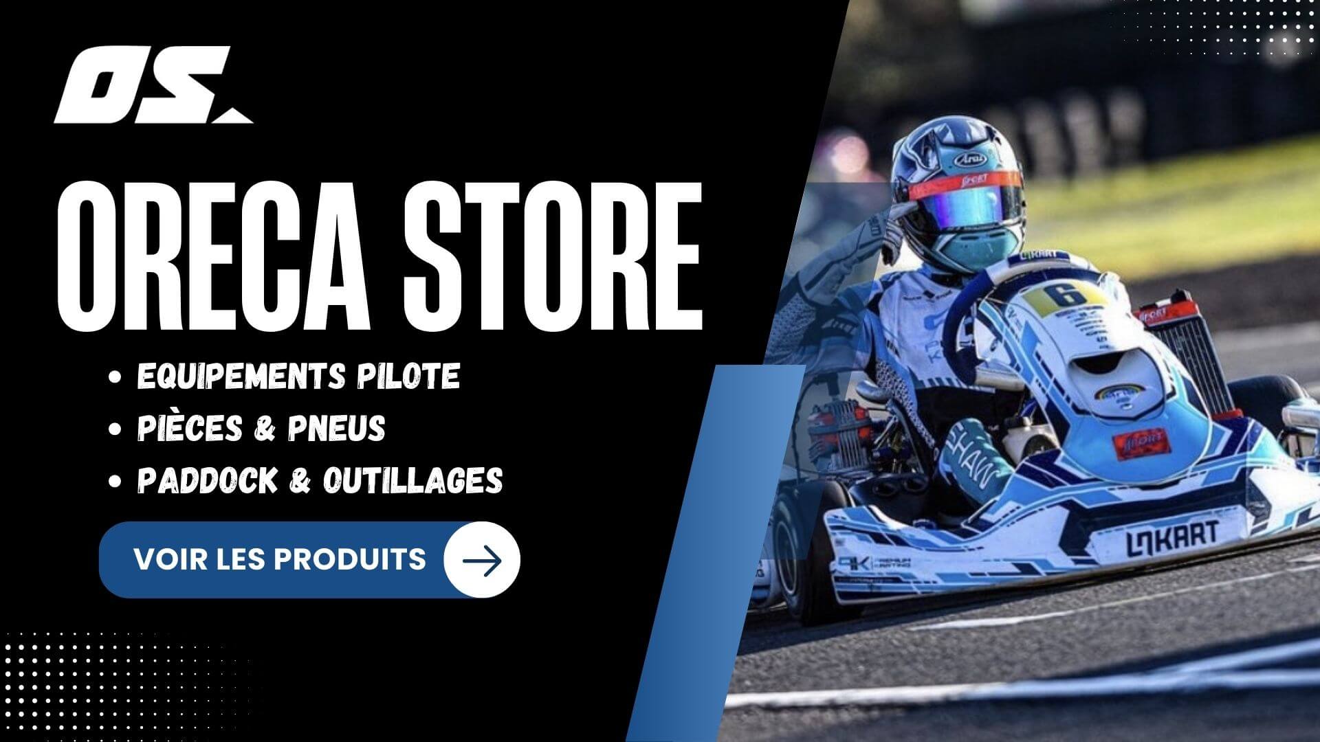 Bannière Oreca Store - Equipements Karting