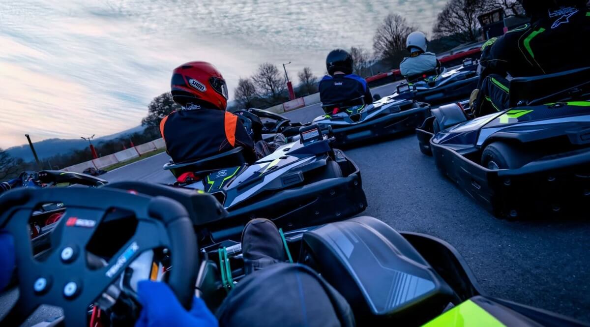 Bataille en piste en kart de location