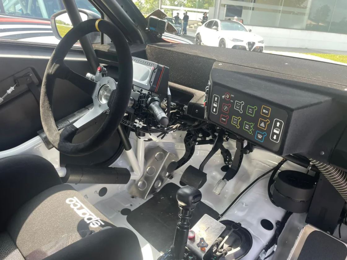 Cockpit & Interior view of the Lancia Ypsilon HF Rally6