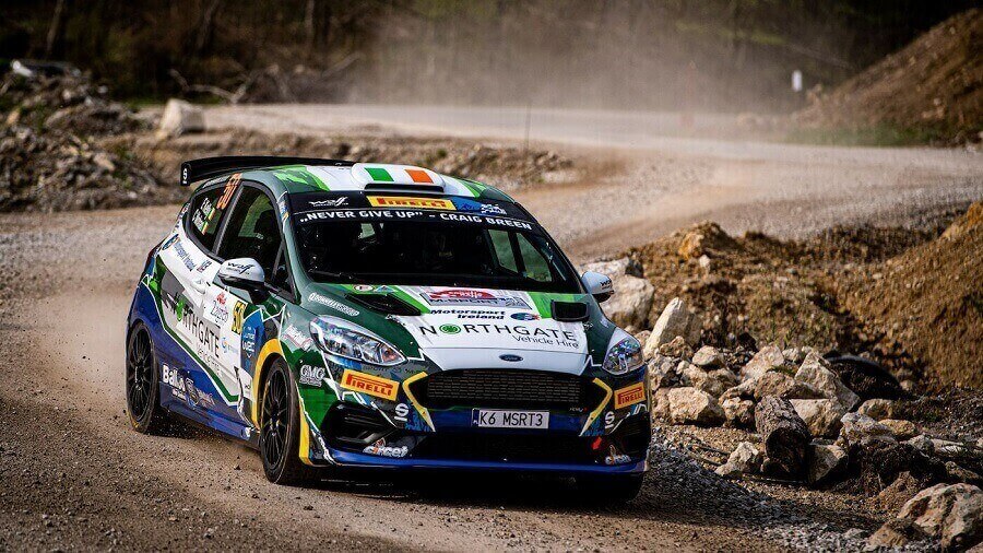 Ford Fiesta Rally3 on the gravel
