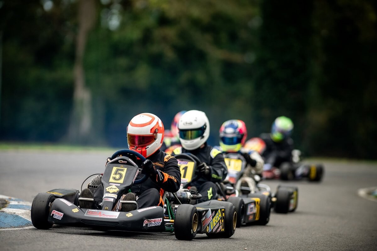 Formula 20,000 race at Loudun Karting Circuit
