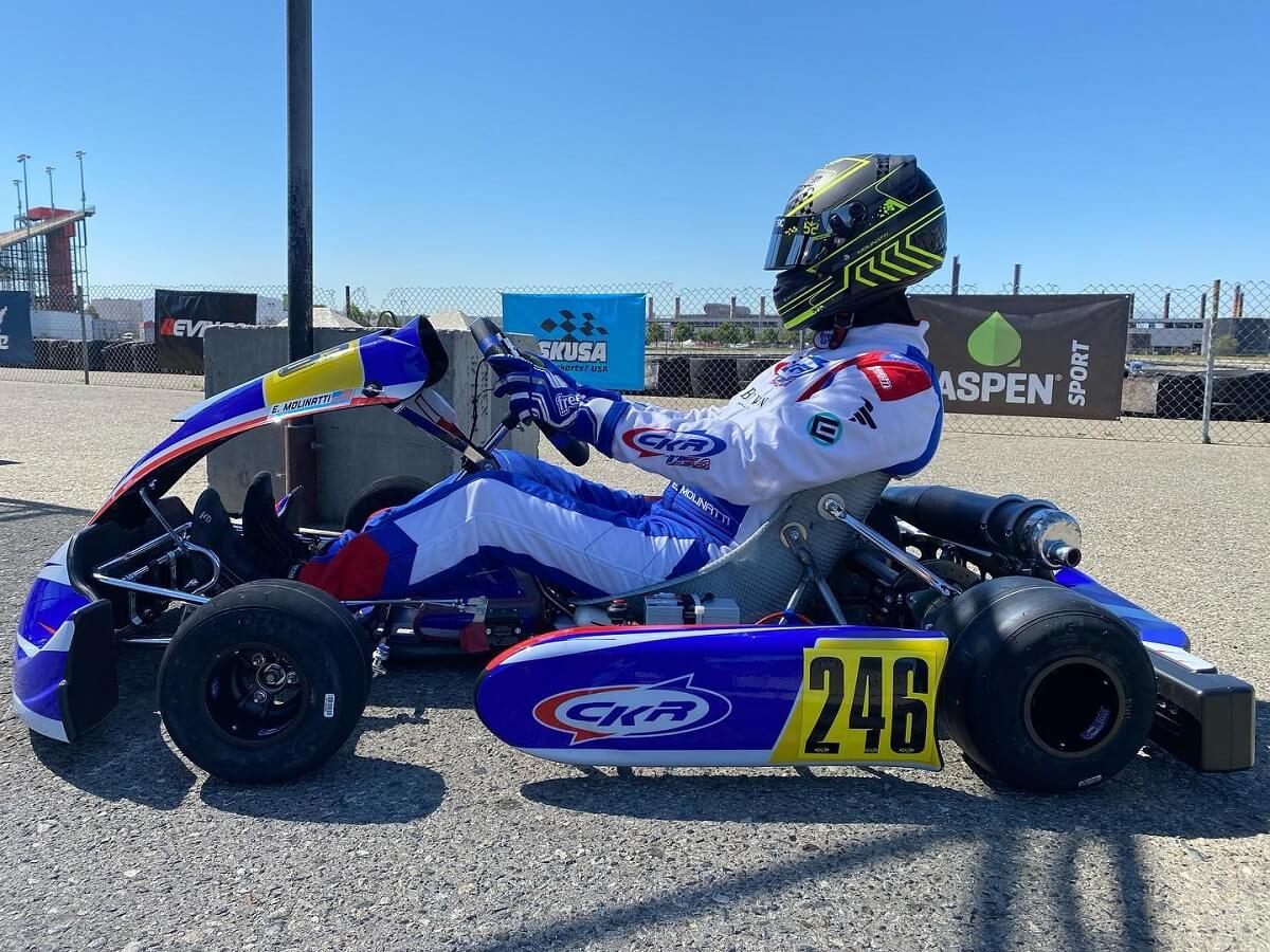 Karting KA100 en prégrille