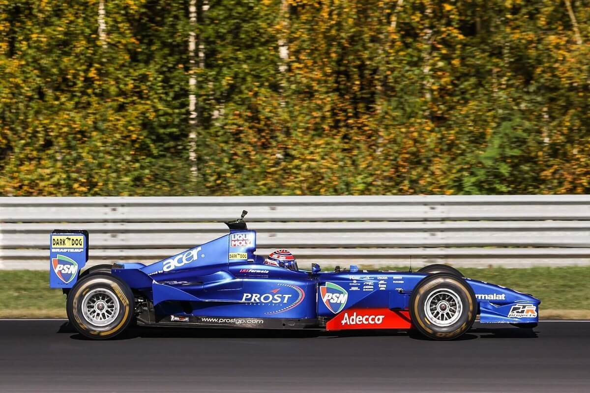 Former Prost GP Formula 1 car operated by LRS Formula