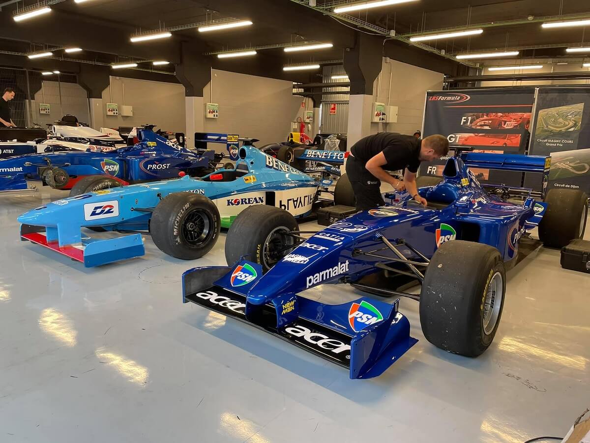 The Formula 1 cars operated by LRS Formula