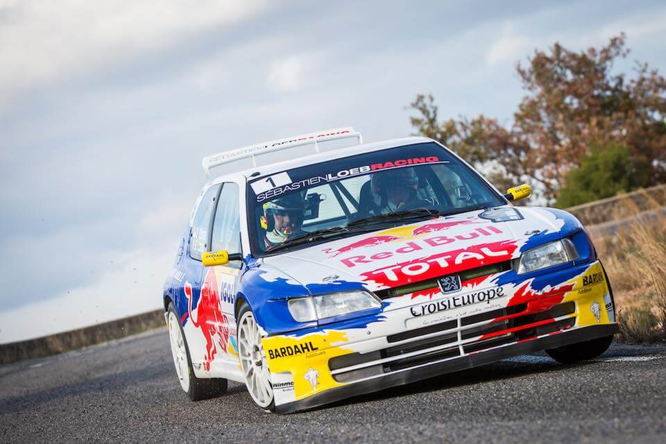 Sébastien Loeb in a 306 Maxi at the Rallye du Var