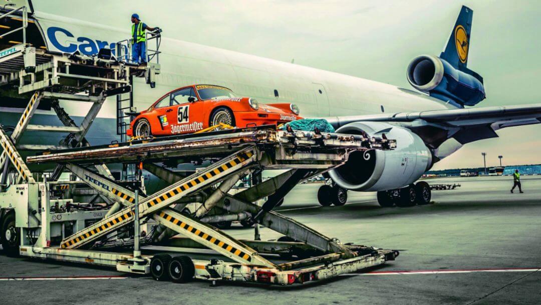 Race car air transport