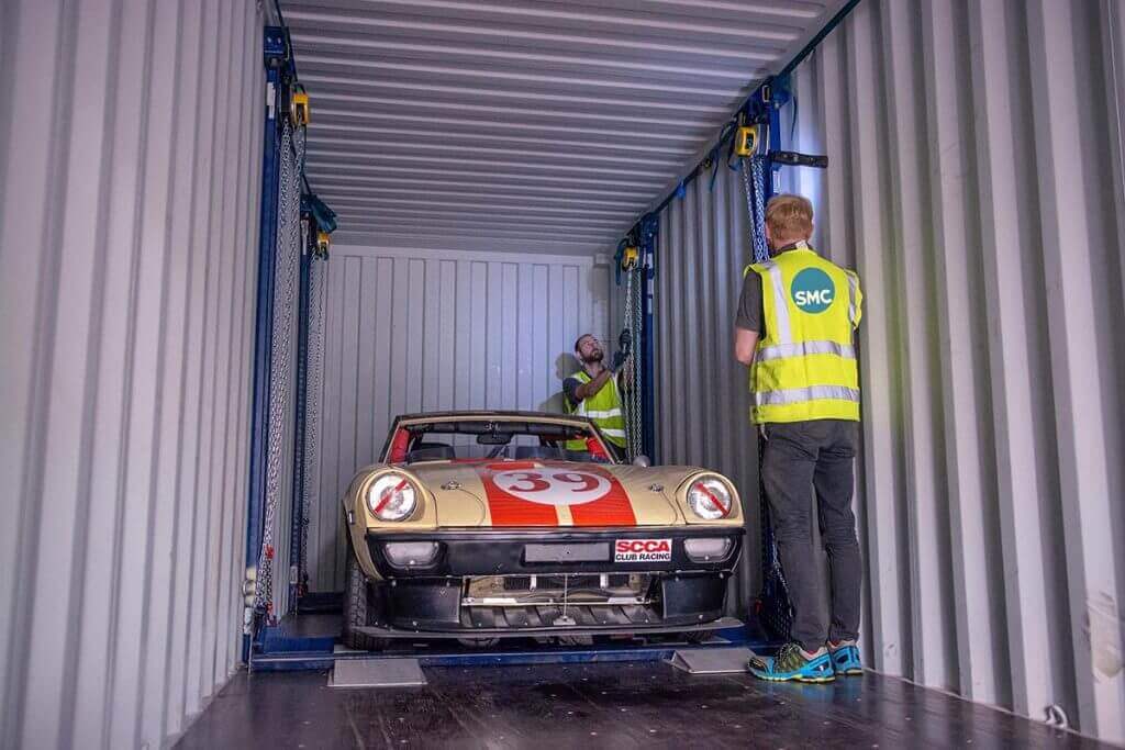 Race car sea transport