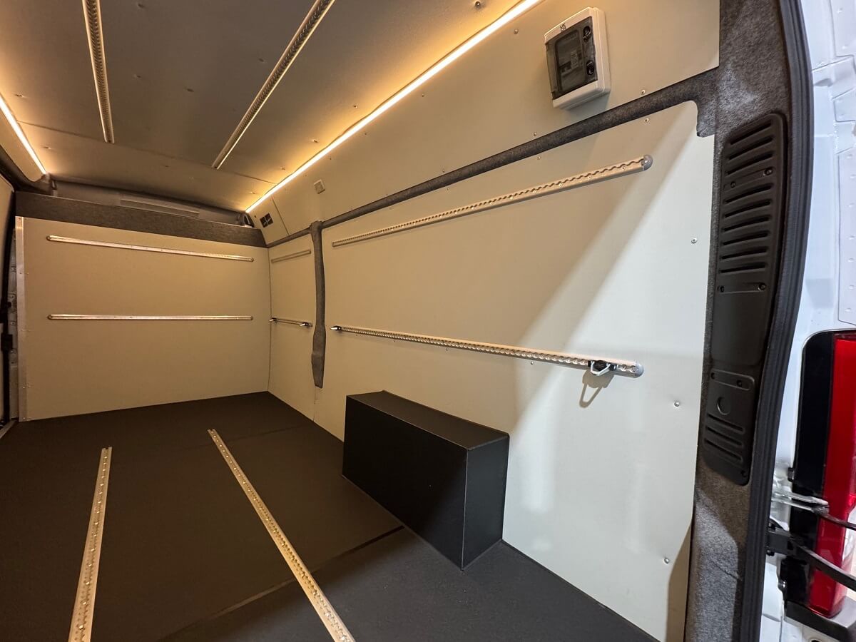 Converted van for karting transport